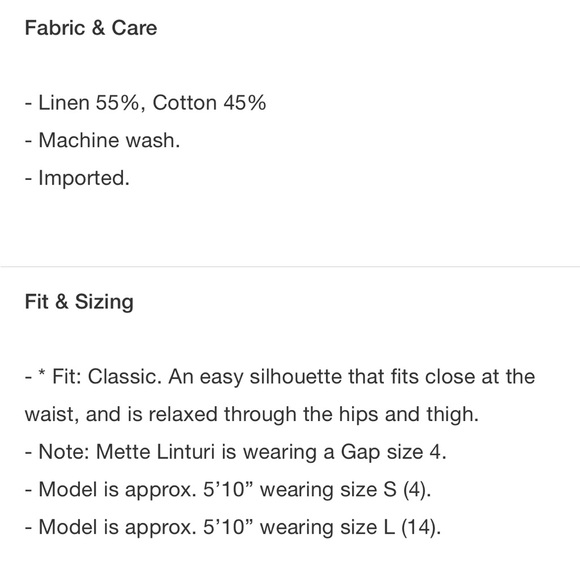 GAP 365 High Rise Linen-Cotton Trousers - Picture 9 of 10